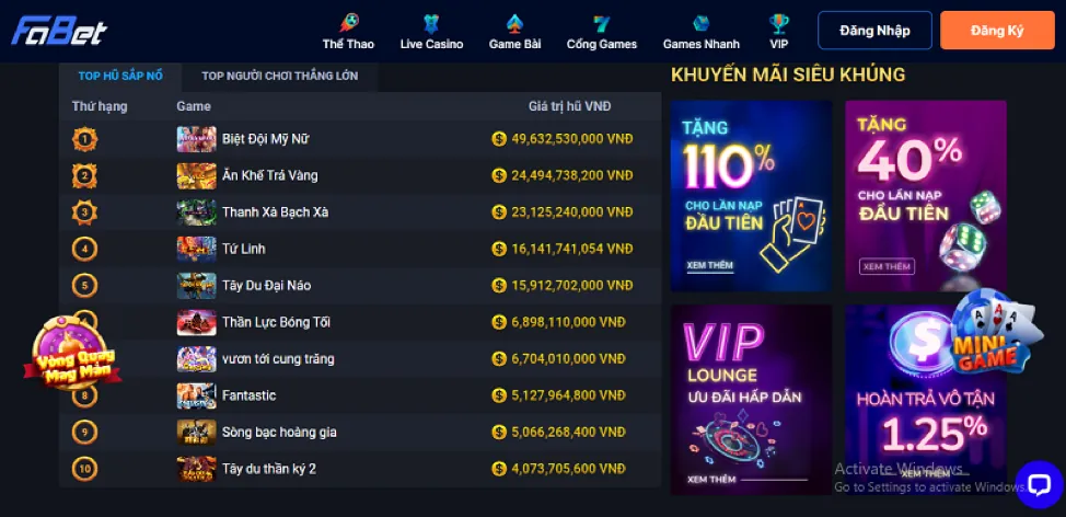 Chương trình khuyến mãi độc quyền OXBET